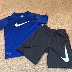 Bundle of Youth Nike Blue Tee and Shorts Set